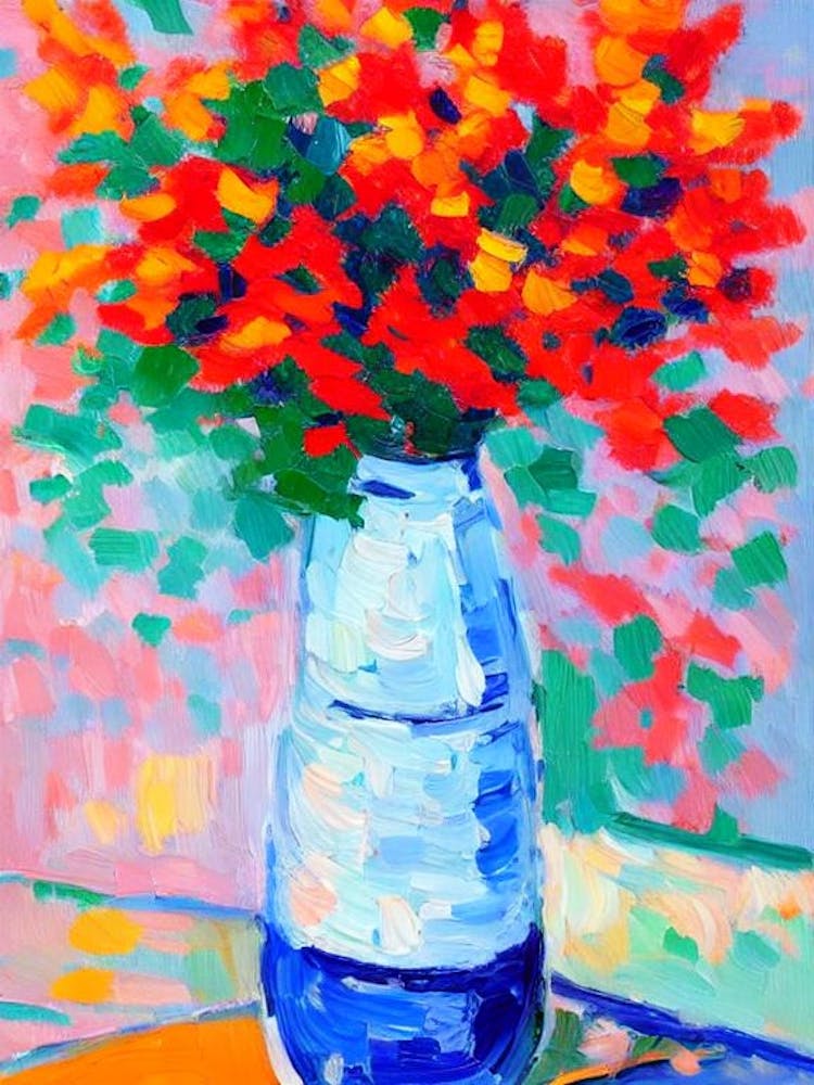 Acropora Still Life Matisse Inspired Flower