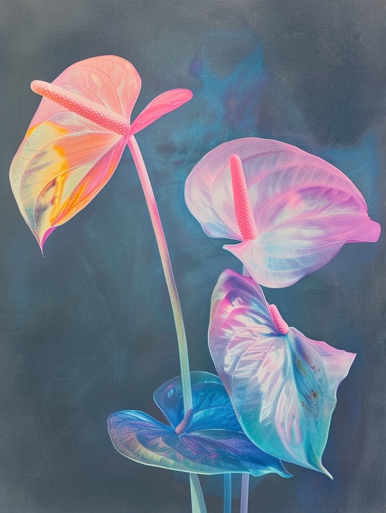 Iridescent Flower Flamingo Flower 2