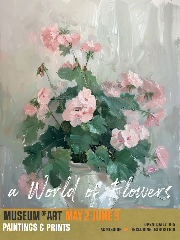 A World Of Flowers, Van Gogh Exhibition Geranium 2