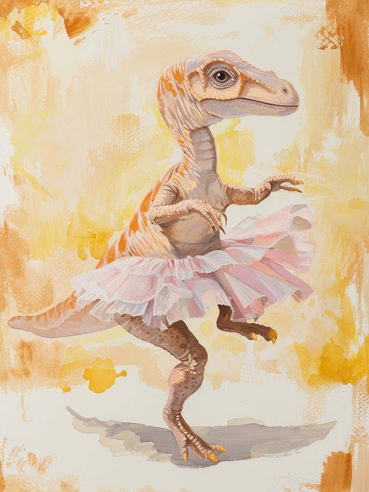Dinosaur Lizard In A Tutu 1