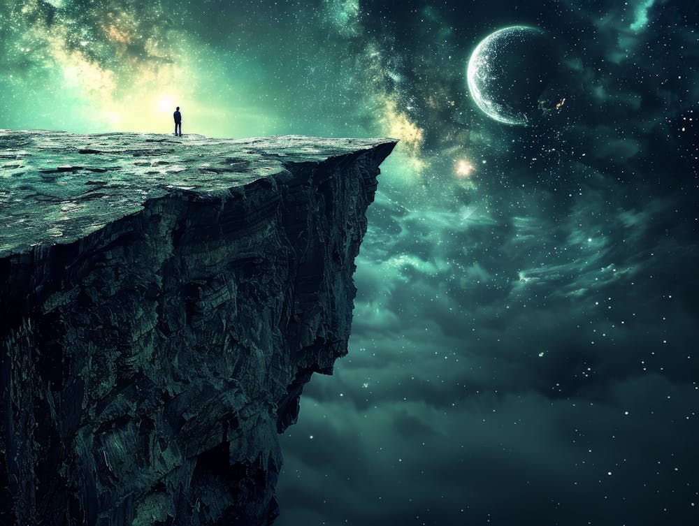 Person On A Cliff