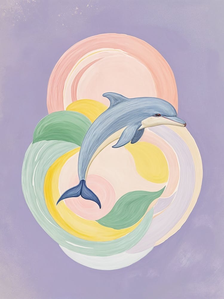 Dolphin In Circles