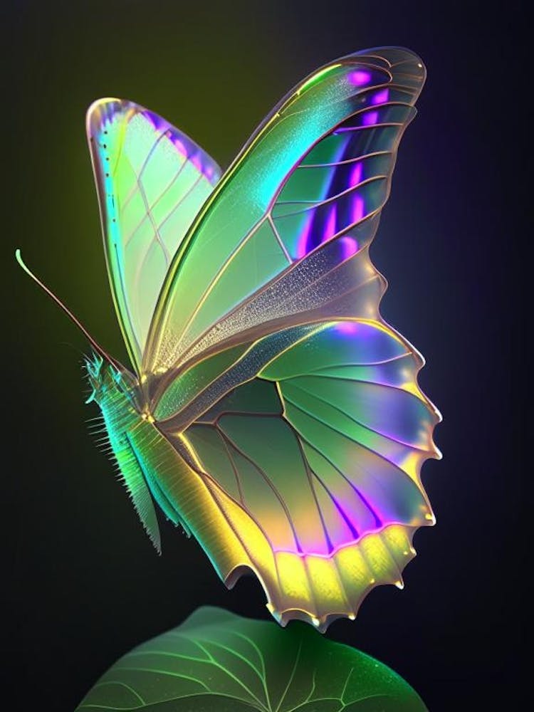Brimstone Butterfly Holographic 2