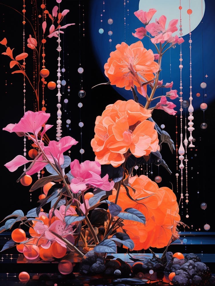 Surreal Florals Bougainvillea 1 Flower Painting