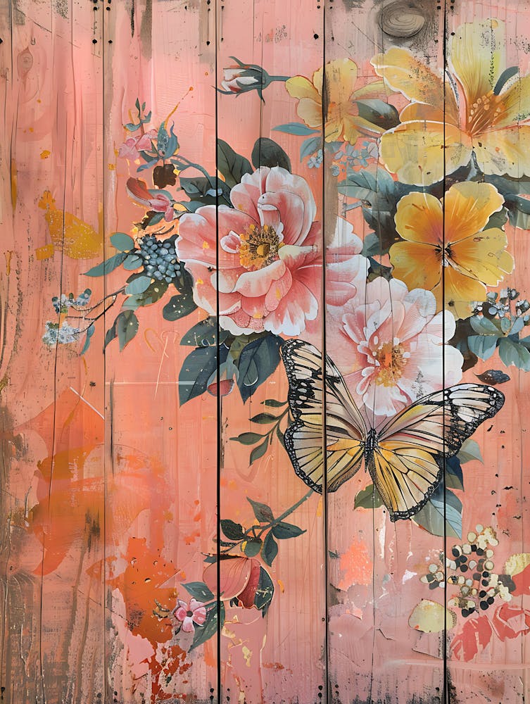Butterfly And Flowers 10