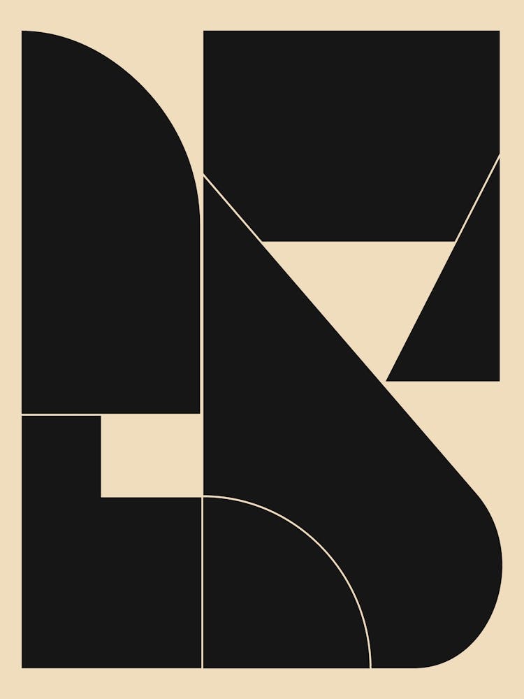 Geometric Shapes Black And White 6