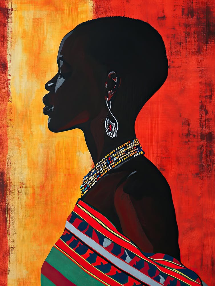 African Woman In Сolored Сlothes 3
