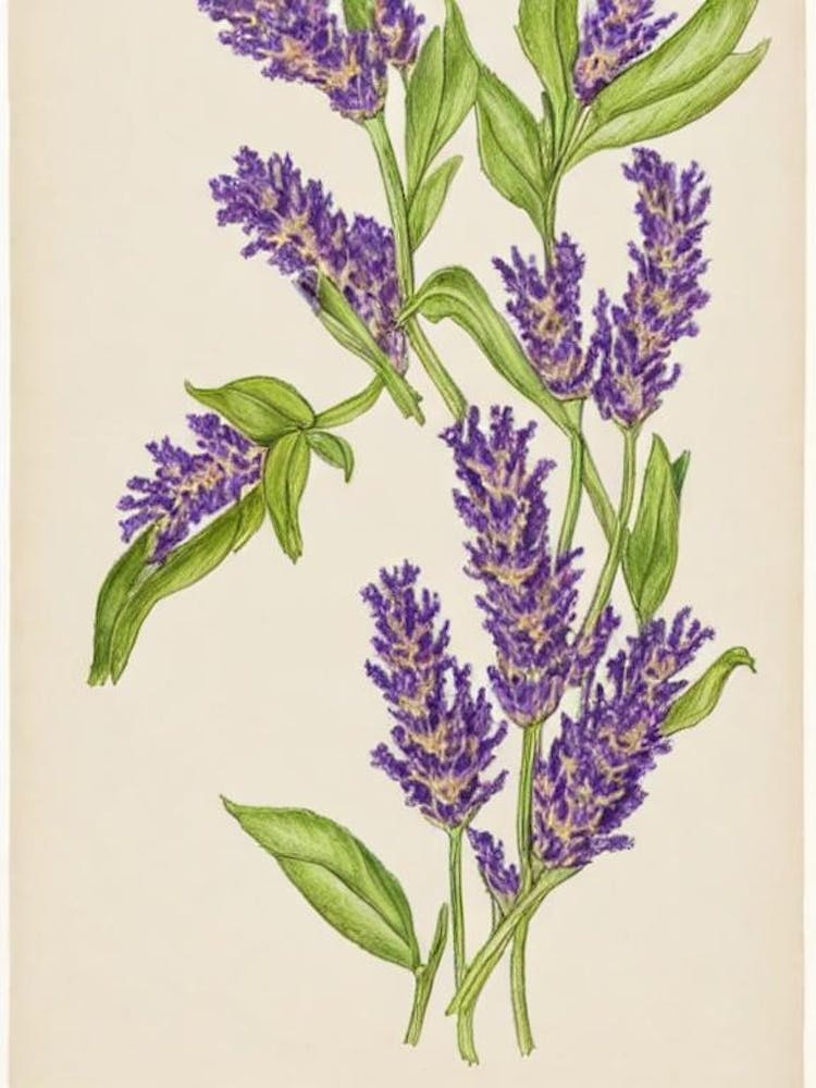 Fleur Botanique Vintage Lavande 2