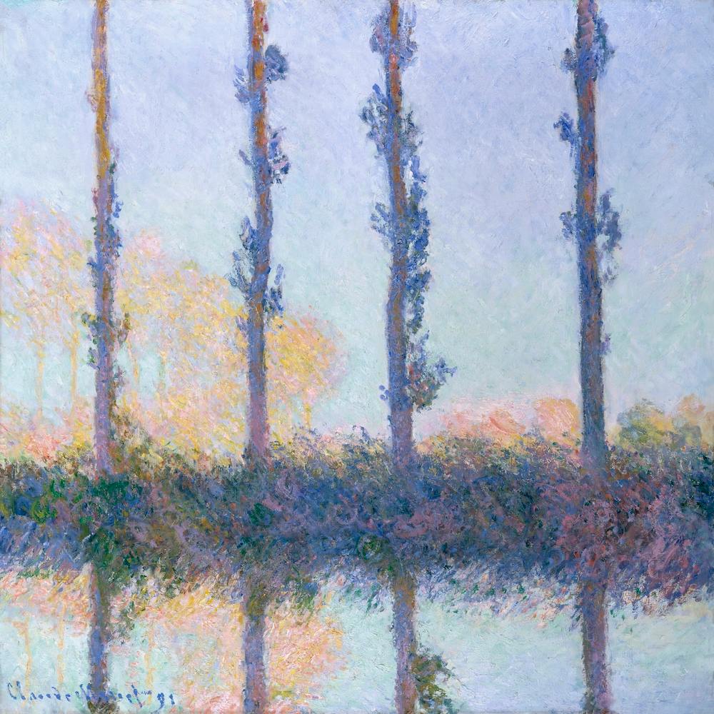The Four Trees (1891), Claude Monet