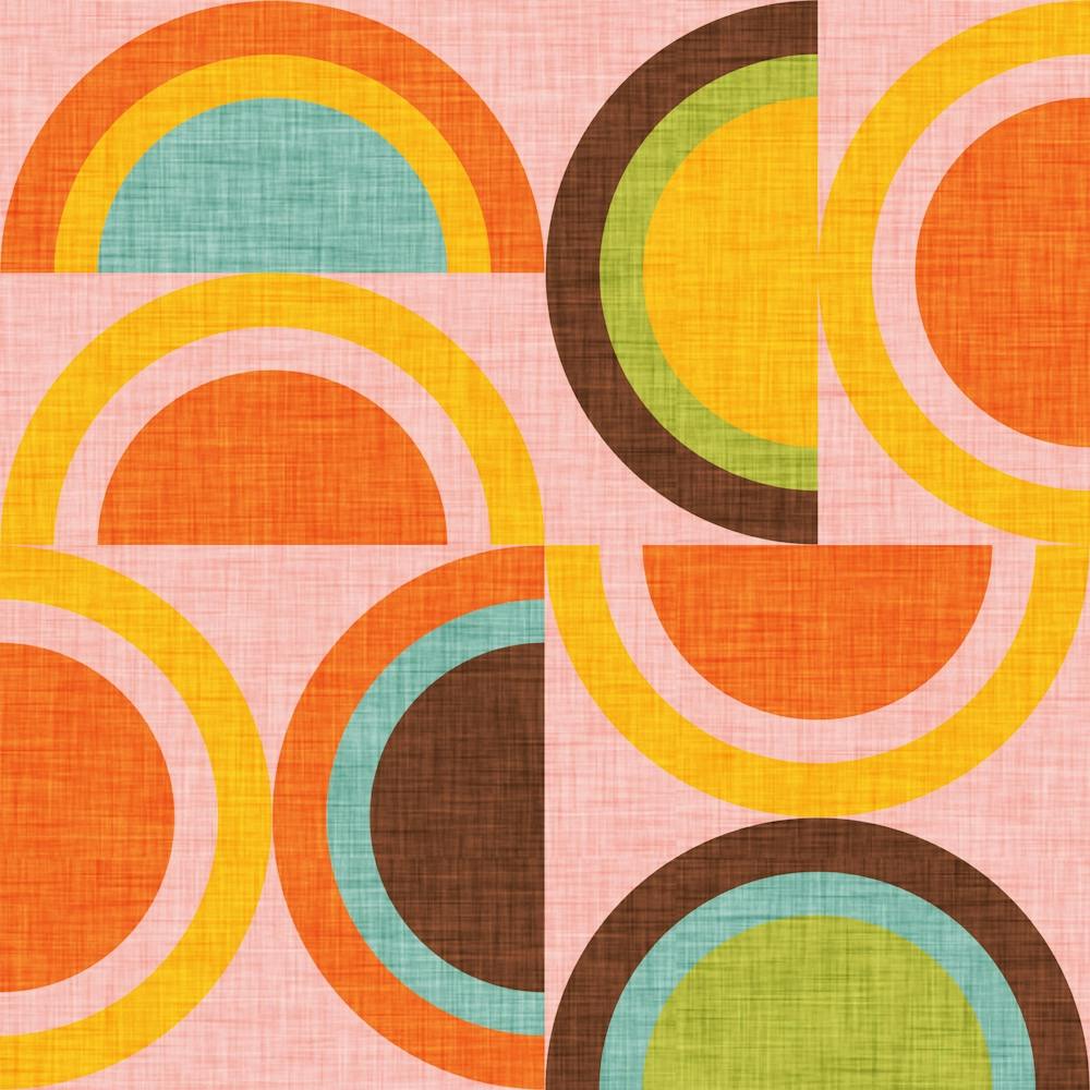 Circles On A Pink Background