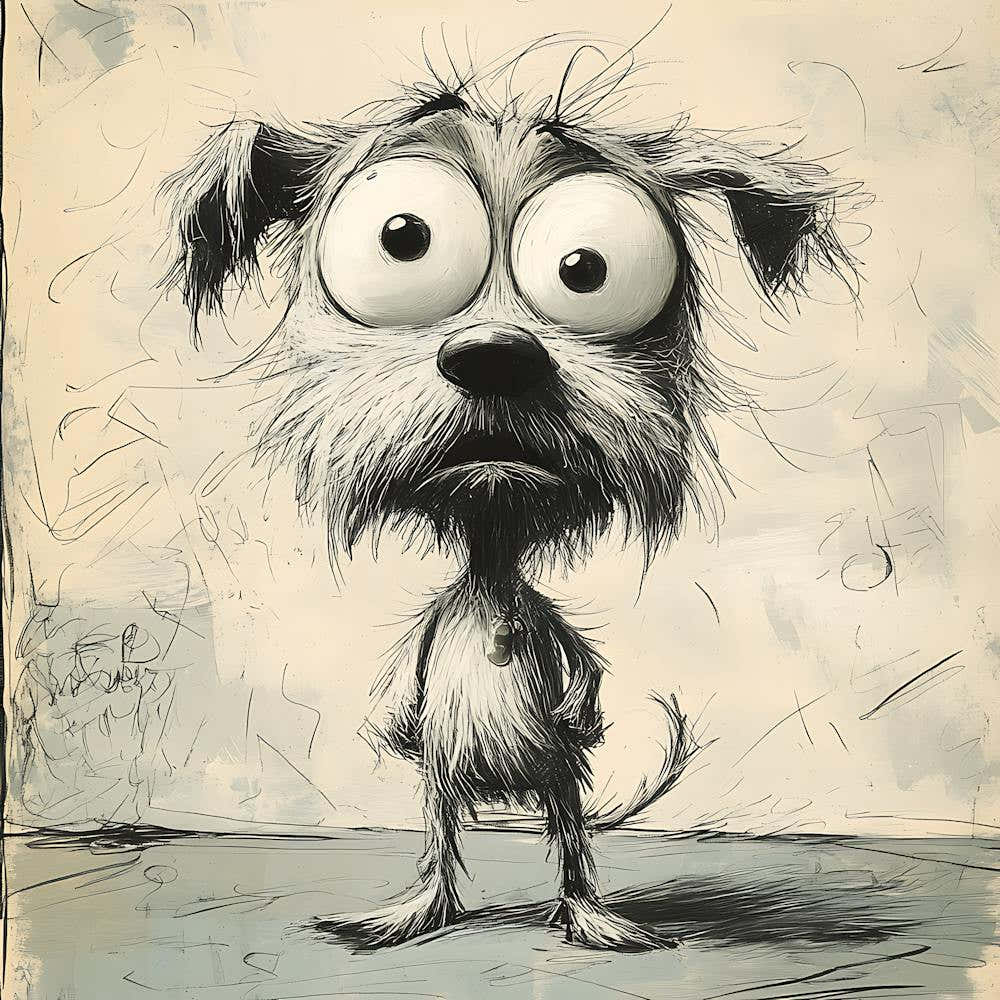 Cute Shaggy Cartoon Dog Plush 4