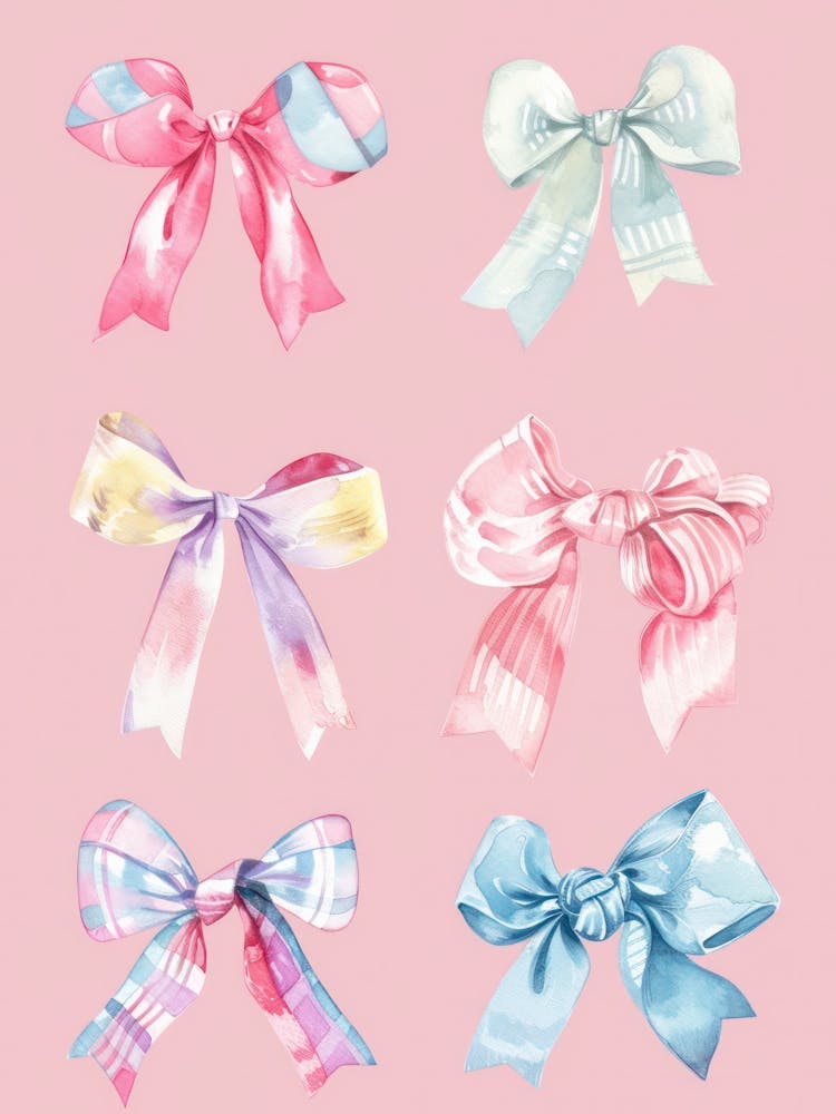 Pastel Bows 3 Pattern
