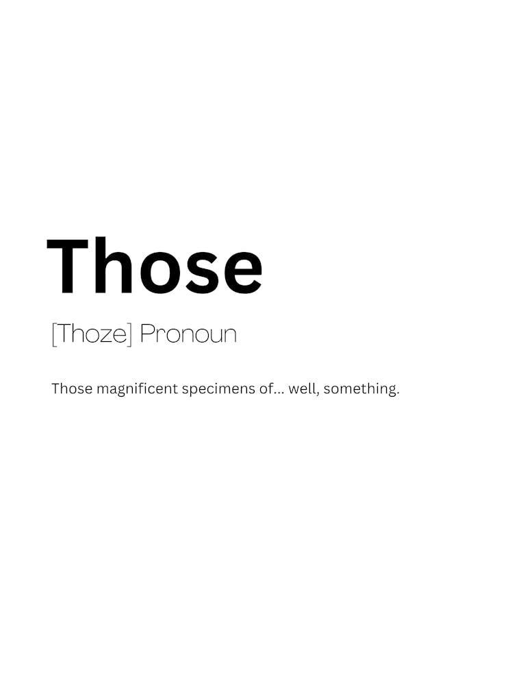 Those Definition Meaning