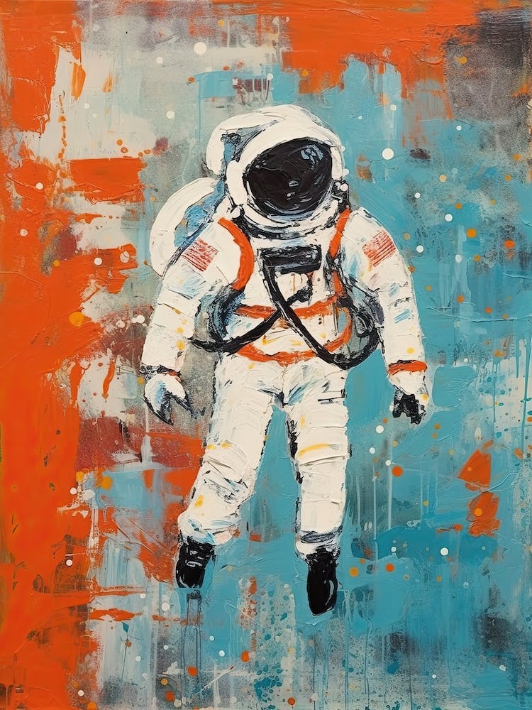 Expressive Astronaut Painting 5