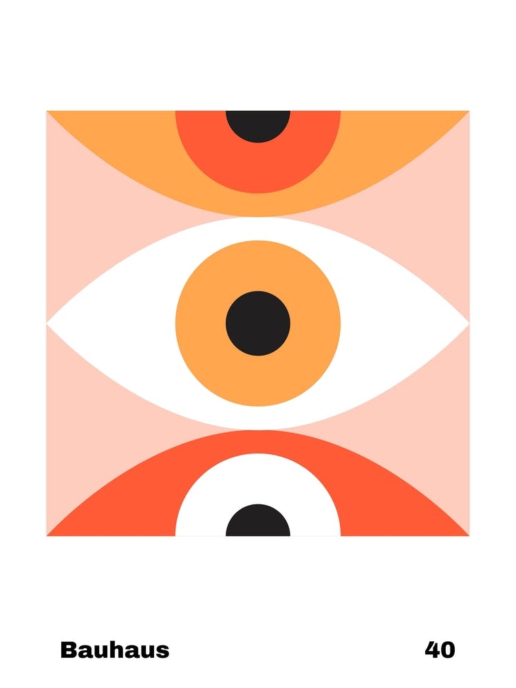 Geometrisches Bauhaus Poster 40