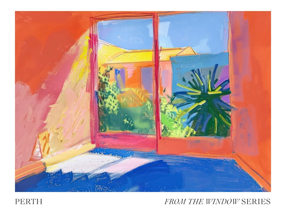 Perth From The Window Series Poster Painting 3