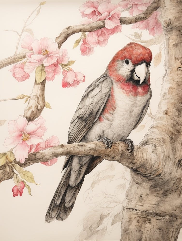 Storybook Animal Watercolour Parrot 3