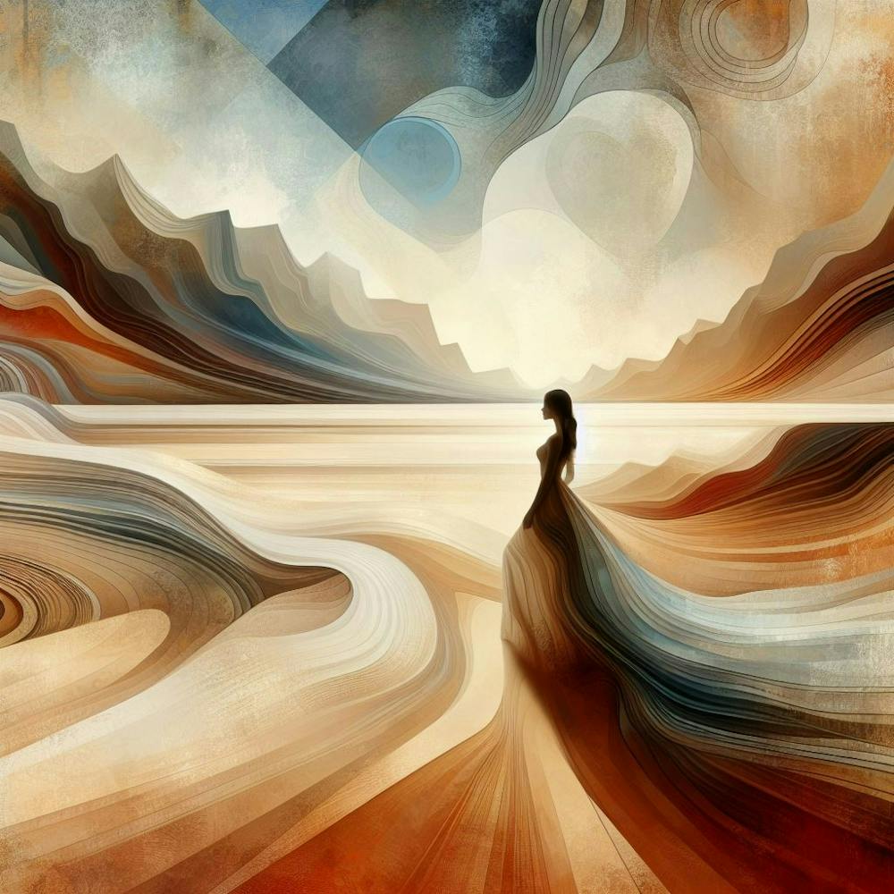 Abstract Dreamscape earth tones