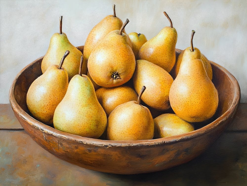 Still Life Pear Bowl 4