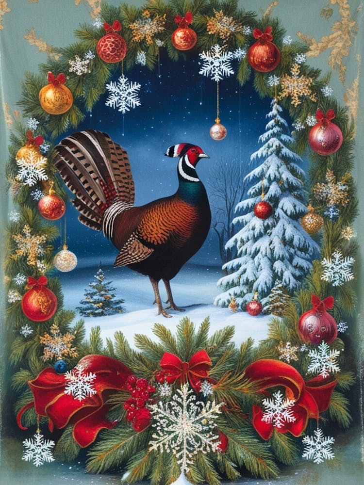 William Morris Pheasant Wreath