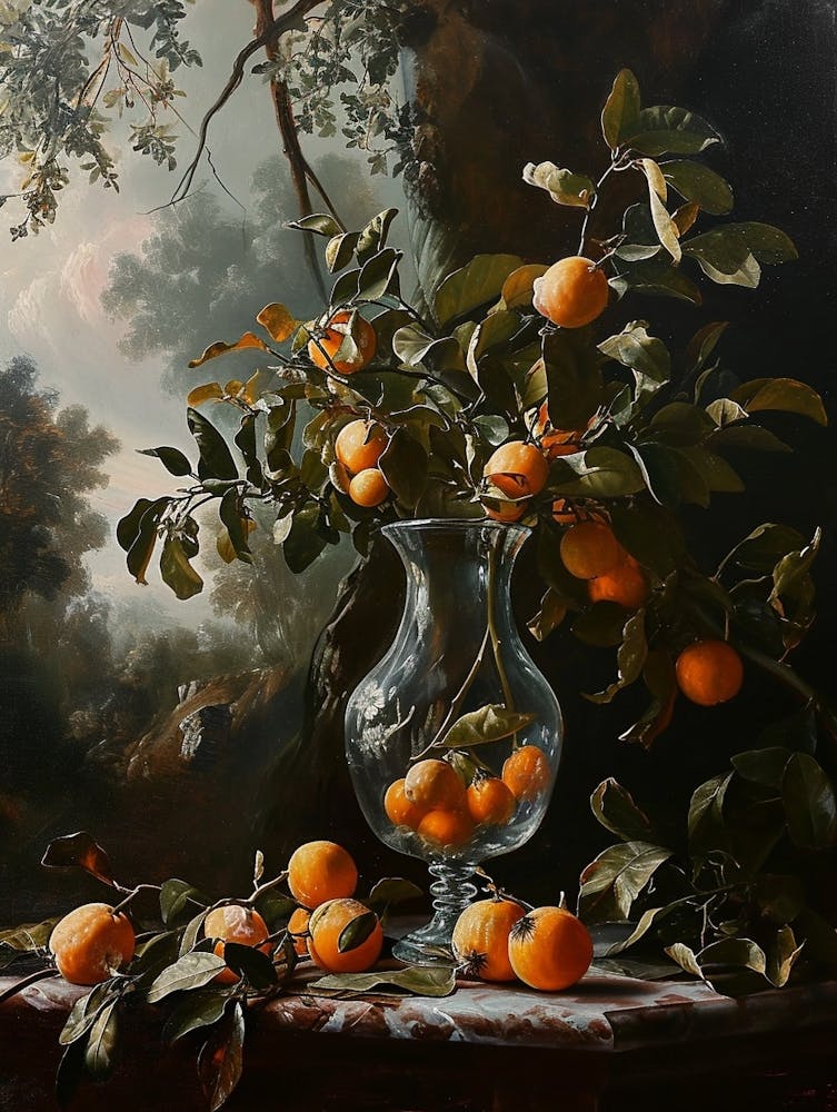 Baroque Floral Still Life Bergamot 4