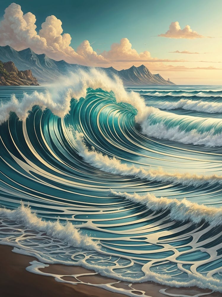 Turquoise Ocean Wave
