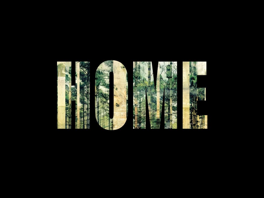Home Poster Forest Collage Vintage 3