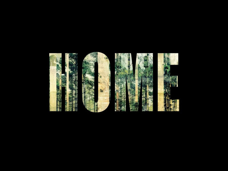 Home Poster Forest Collage Vintage 3