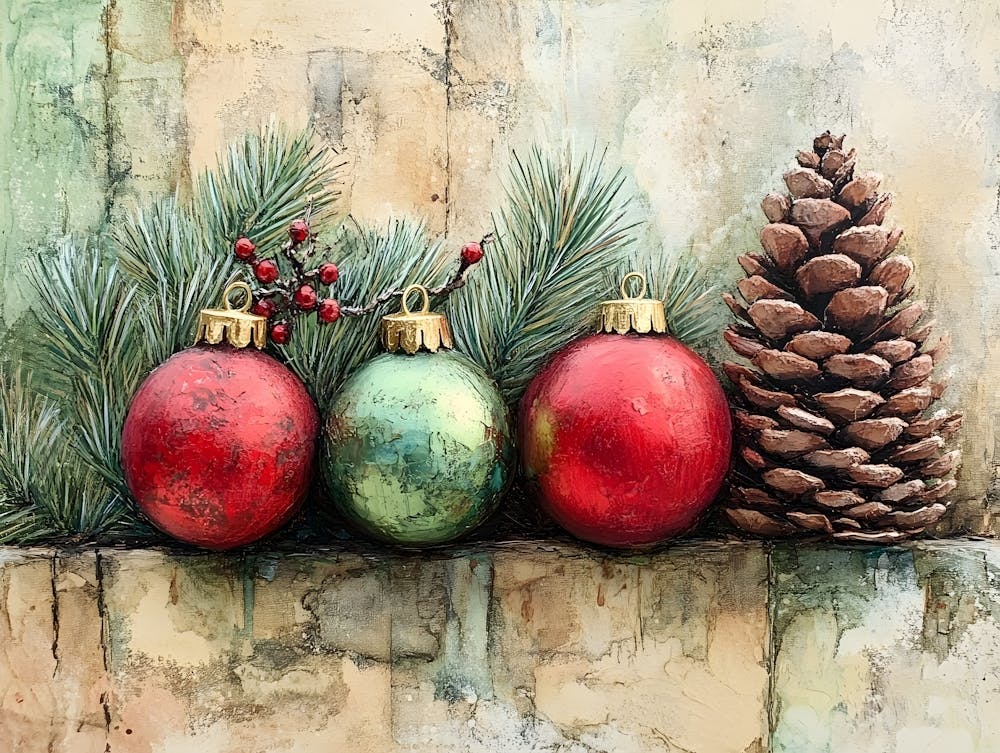 Intage Christmas Mixed Media 10