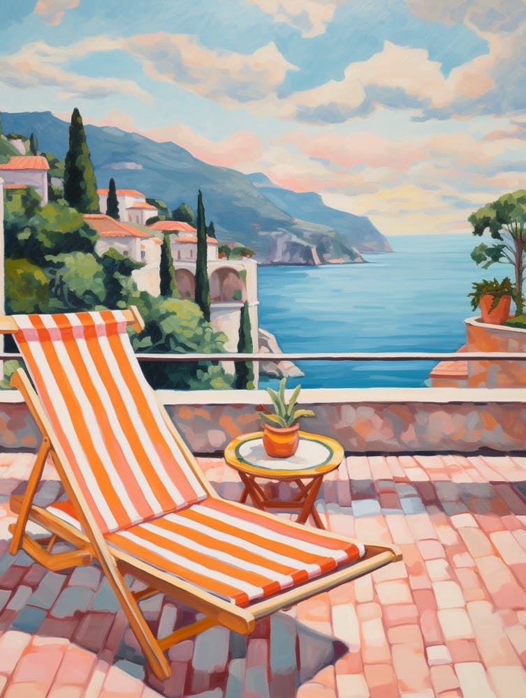 Sun Lounger By The Pool In Capri Italy 2