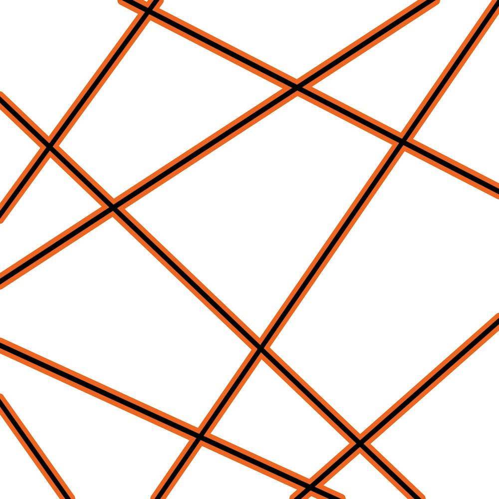 Orange Lines On A White Background