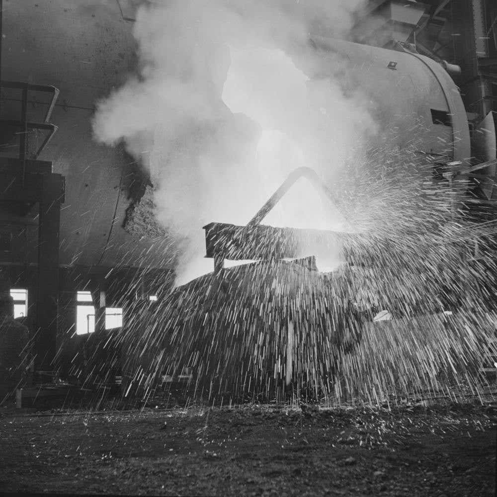 Anaconda Smelter, Montana, Anaconda Copper Mining Company, Sometimes The Molten Copper When Poured From