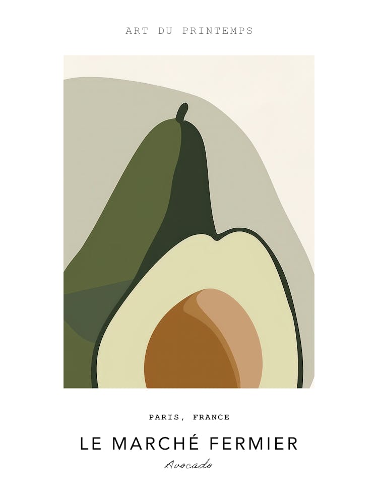 Avocado Le Marche Fermier Poster 6