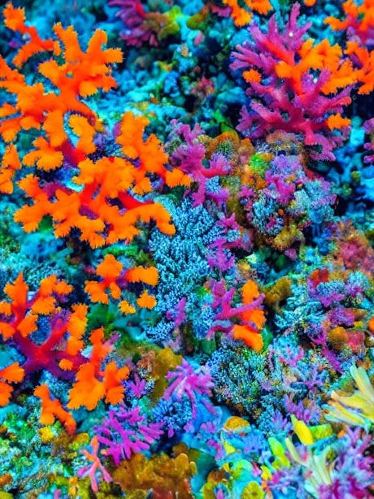 Acropora Verweyi 2 Vibrant Painting