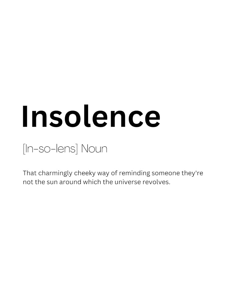 Insolence Définition