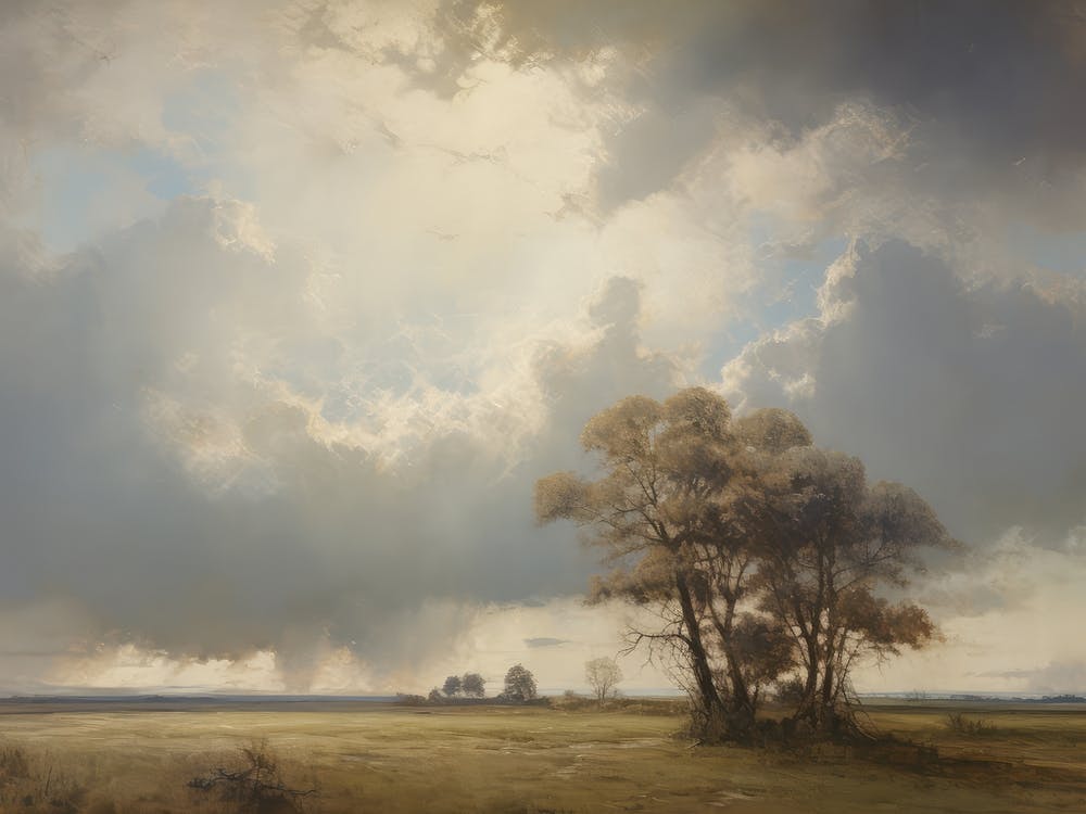 French Valley Landscape Painting