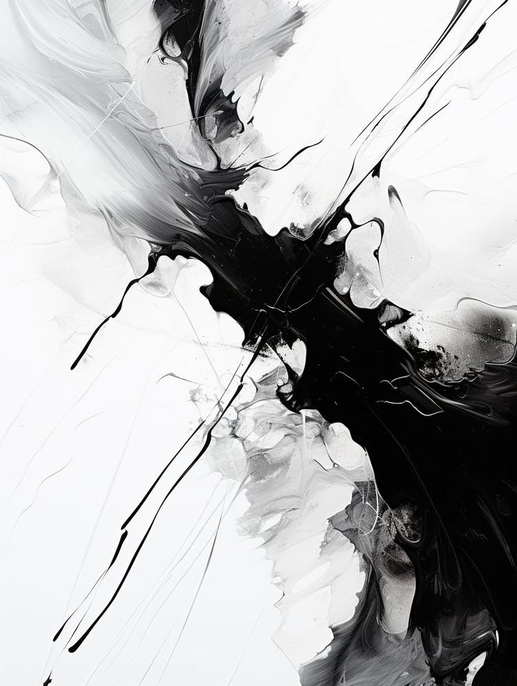 Resilience Abstract Black And White 3
