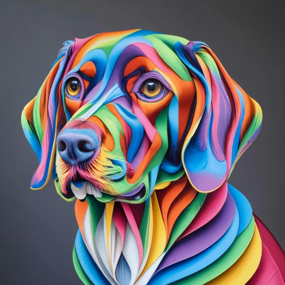 Rainbow Dog