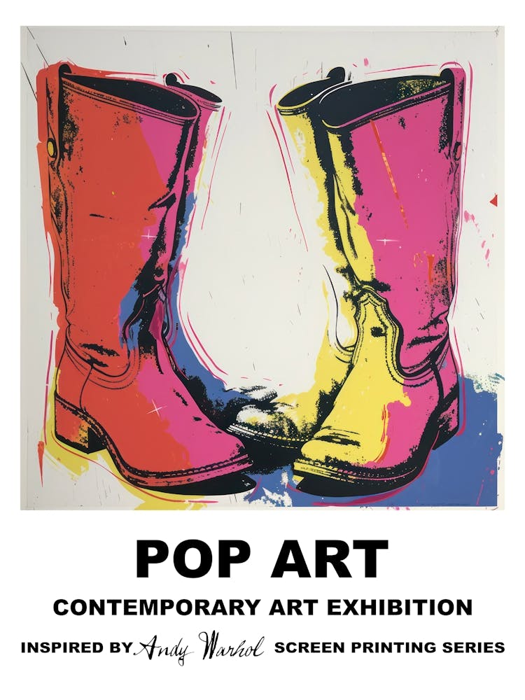 Poster Boots Pop Art 1