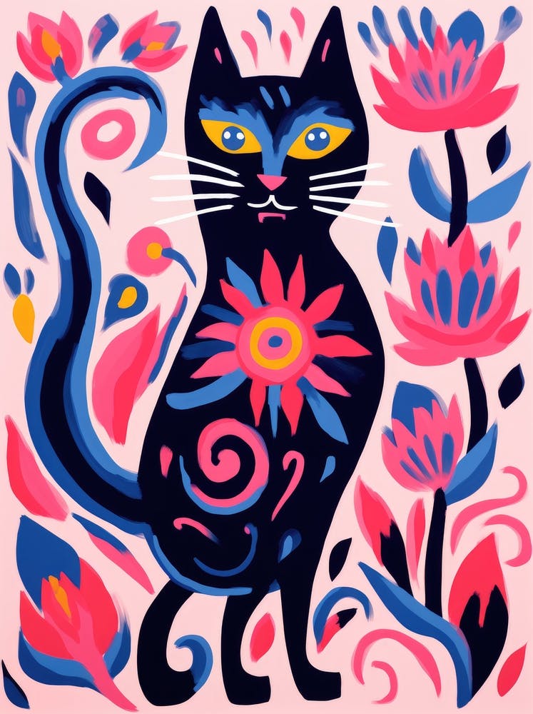 Chat Noir aux Fleurs 5