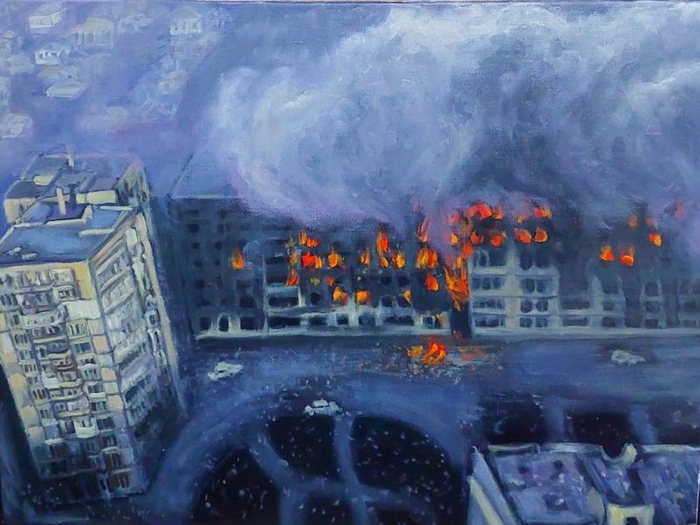 Mariupol on Fire