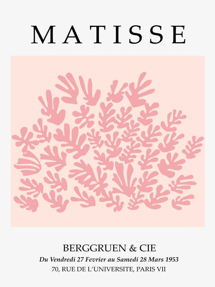 Matisse Cutout Pink Poster