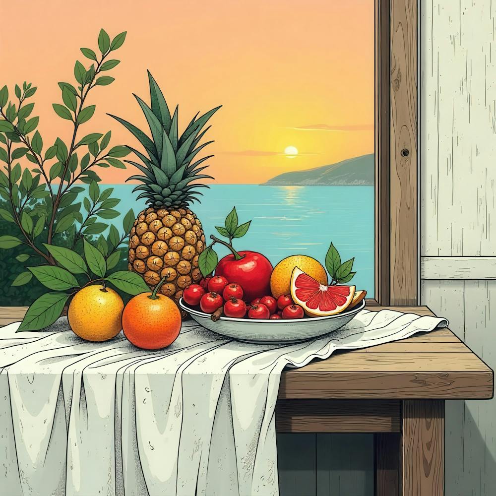 Pineapples On The Table