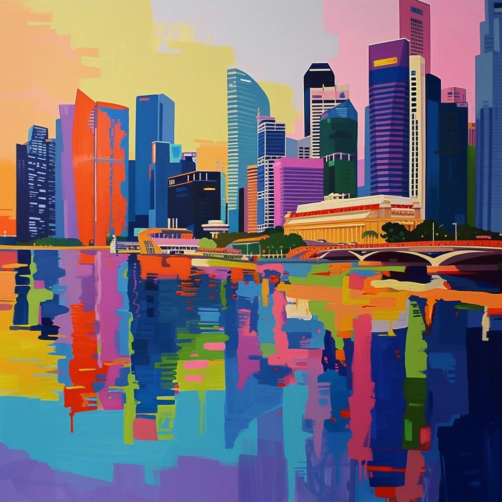 Abstrakte Reisekollektion Singapore 7