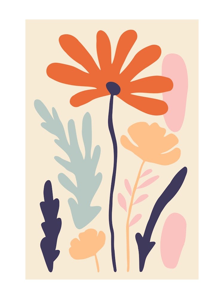 Abstract Floral Print 1