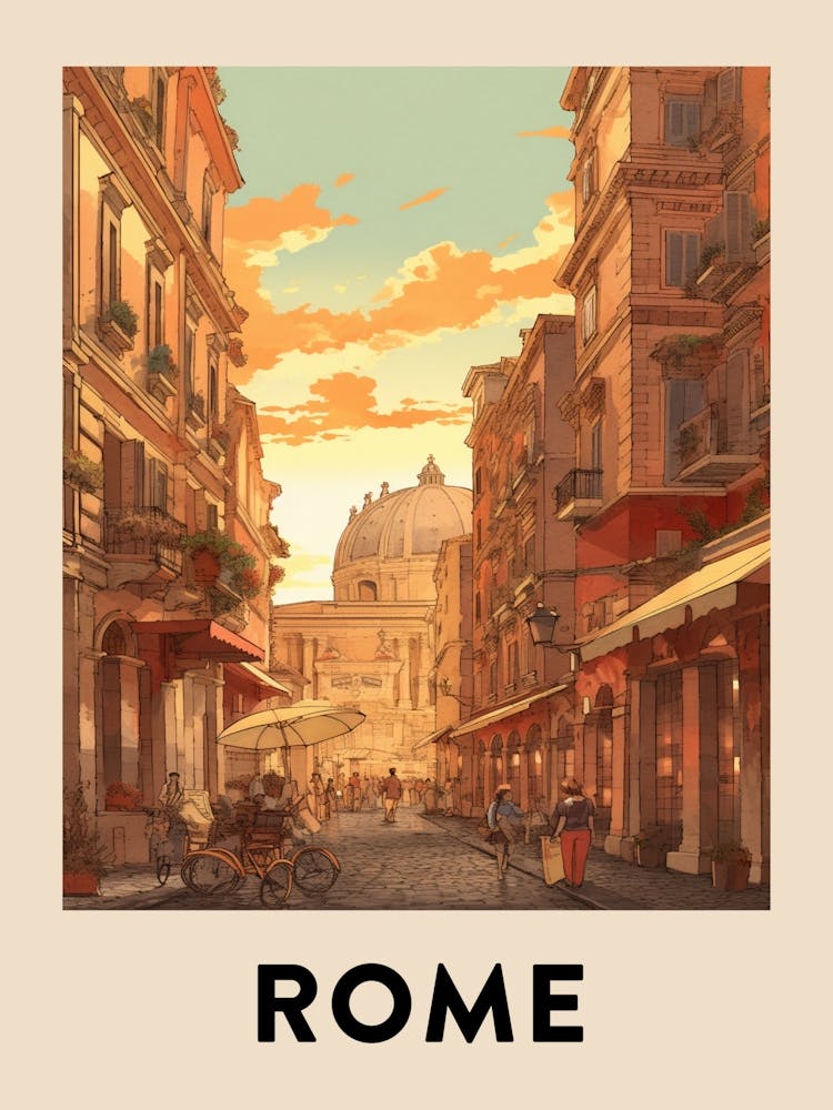 Vintage Travel Poster Rome 5