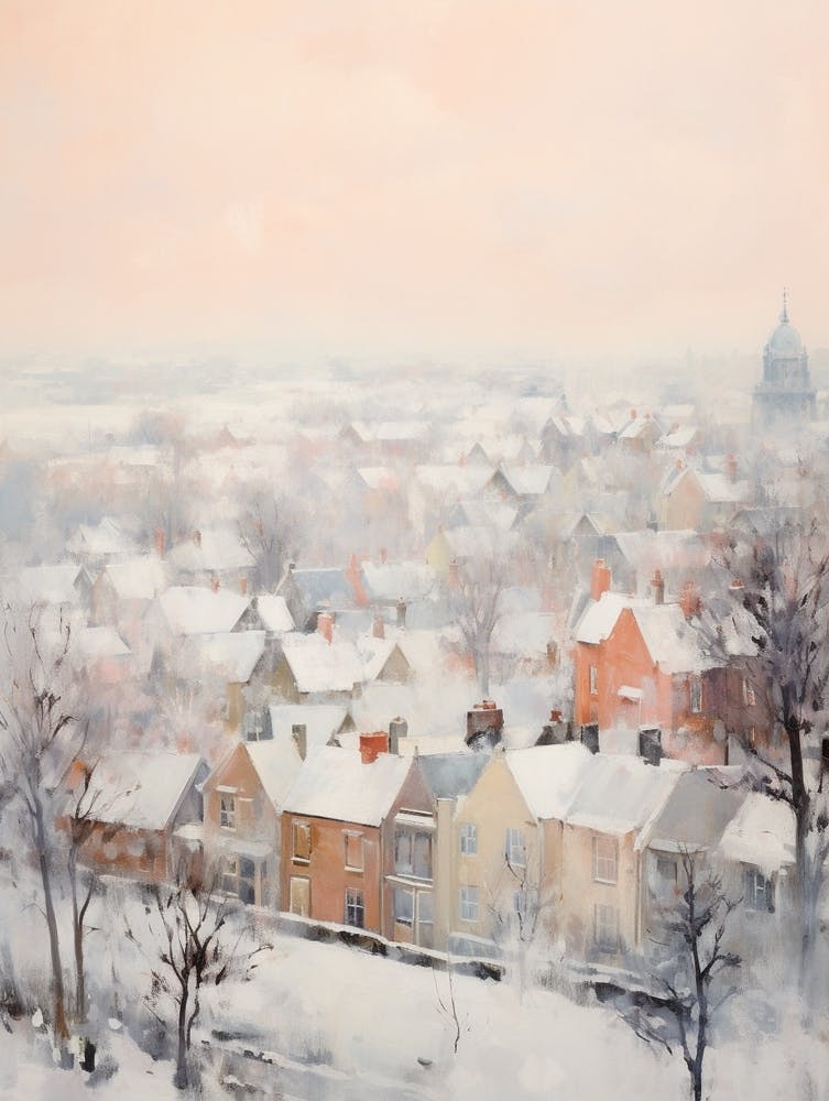 Dreamy Winter Painting Belfast Northern Ireland 3