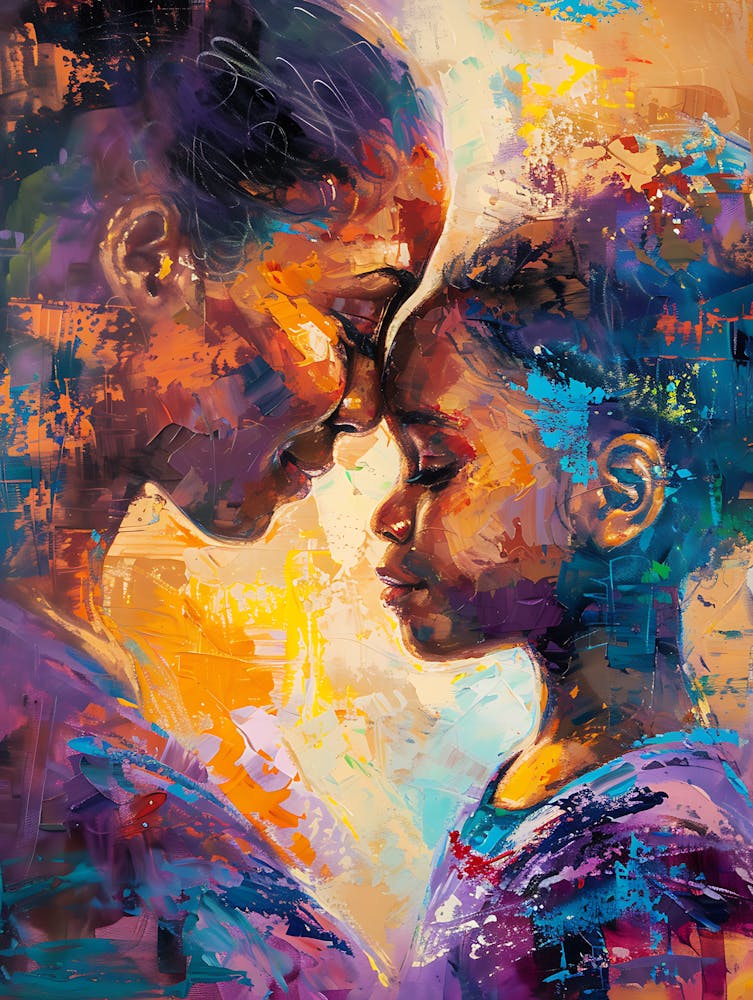 Vibrant Afro Mother And Daughter 3