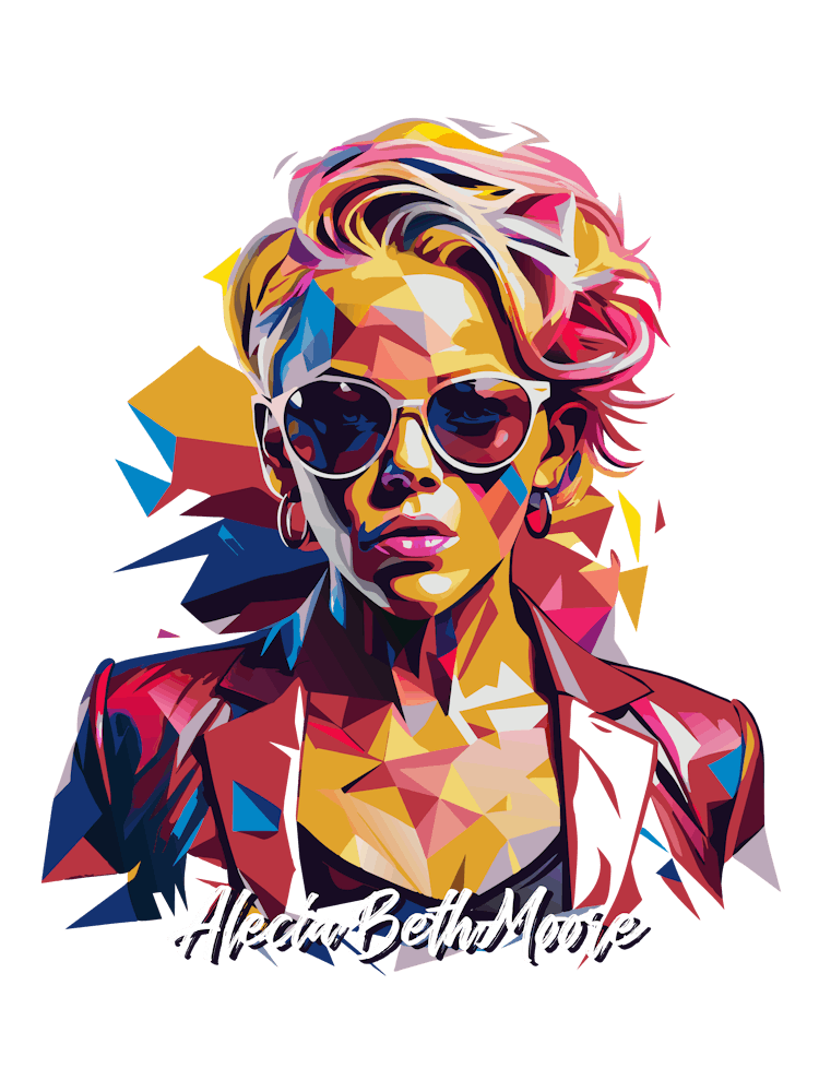 Alecia Beth Moore Pink 03 Portrait Music WPAP Pop Art