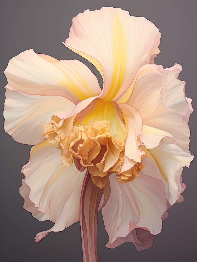 Floral Illustration Daffodil 1